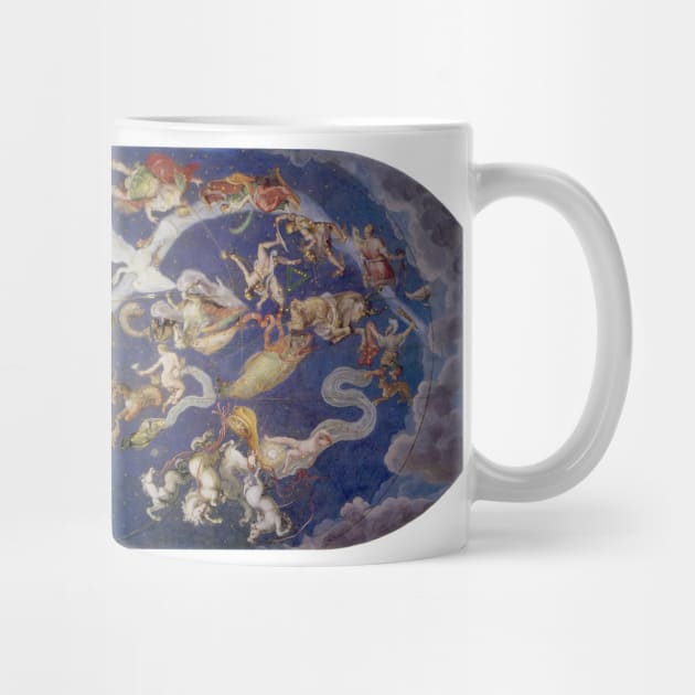 Sala del Mappamondo Celestial Star Chart Fresco by MasterpieceCafe